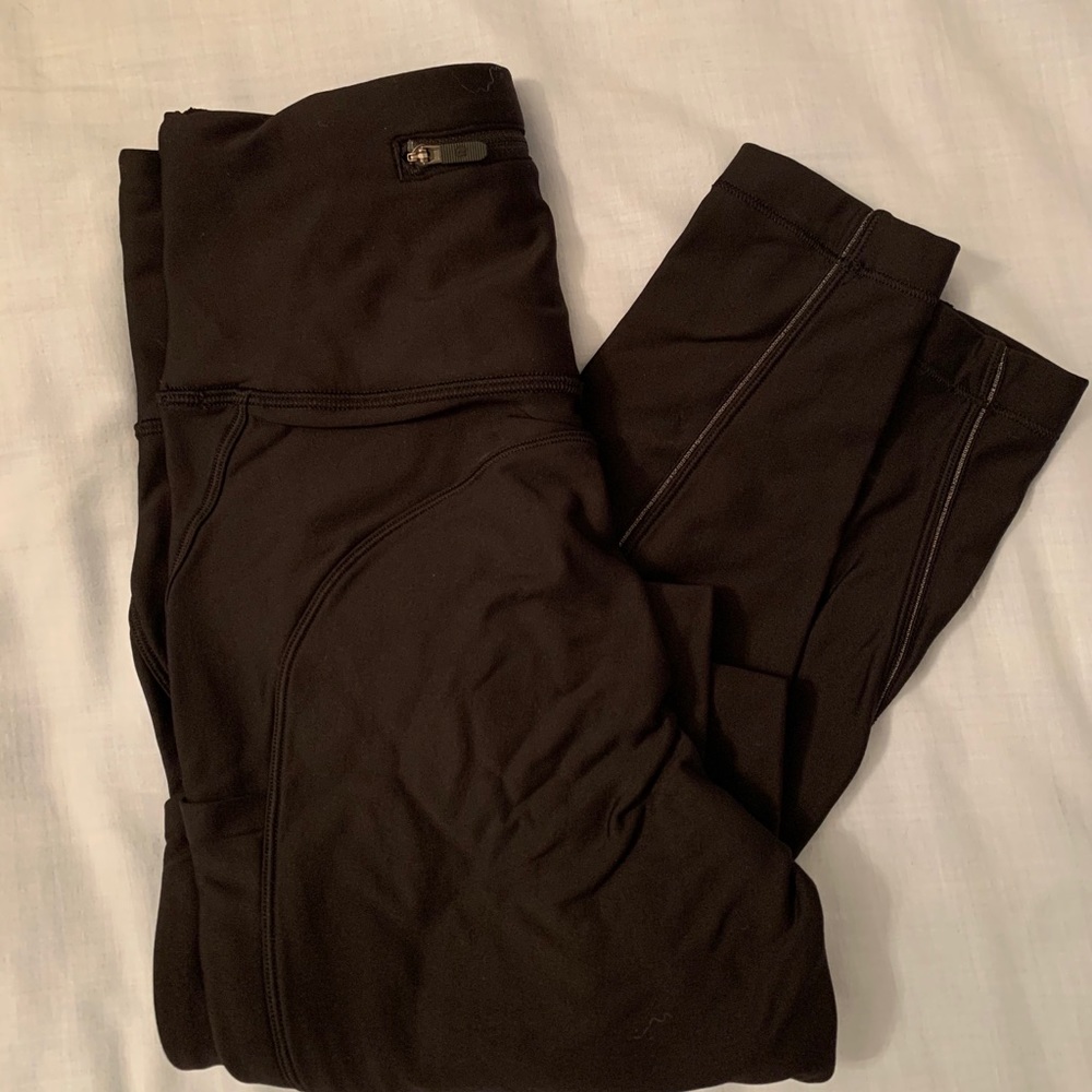 Lululemon Fleece Lined Black Leggings